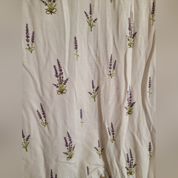 Kyte Baby Cream Lavender Print One-Piece Pajamas - Picture 5 of 5